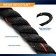 12 M (40 ft) Battle Ropes 38mm (1.5 Inch) Diamater Heavy Exercise Rope  ProIron PRO-ZS01-2 - Infographic - Wear Resistant