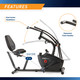 Body Cycle Dual Action Cross Training Recumbent Exercise Bike with Arm Exercisers  Marcy Pro JX-7301 - Dual Action Arms Infographic
