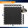 Dual Density Fitness Gym Mat - MAT-40 - Infographic - Dimensions