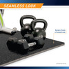 Dual Density Fitness Gym Mat - MAT-40 - Infographic - Seamless Look