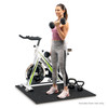 Dual Density Fitness Gym Mat - MAT-40 - Model Lifting Dumbbell on Mat