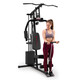 Marcy 100lb Stack Home Gym  MKM-81030 - Female Model using Lower Pulley for Biceps Curls