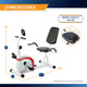 Marcy Recumbent Exercise Bike w Pulse Monitor  NS-908R - Infographic - Dimensions