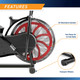 The Marcy Fan Bike NS-1000  uses a large fan to create both a natural feeling of resistance along with cooling your room